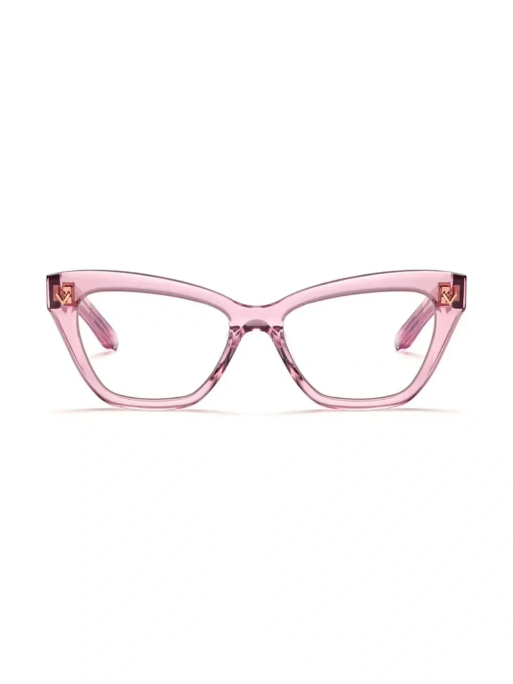New Valentino Eyeglasses V-TALE VLX-140C Transparent Pink 53mm NWT